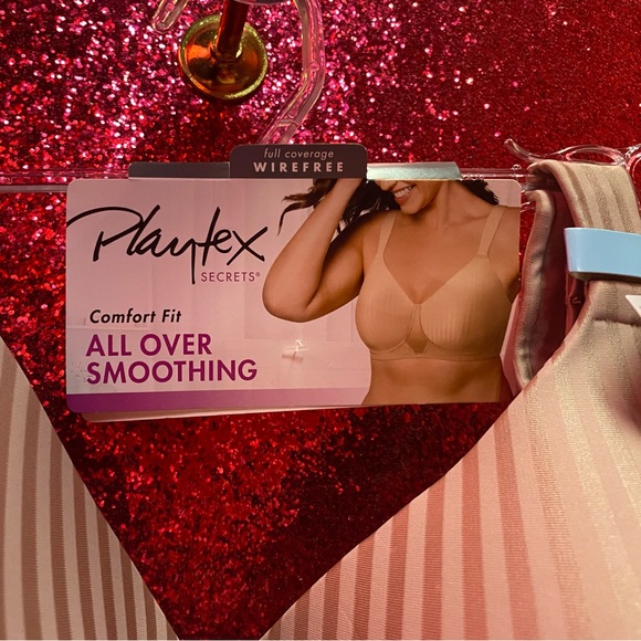 💥 SALE NWT Playtex Perfectly Smooth Bra Wireless in Nude 4707 - Picture 10 of 12